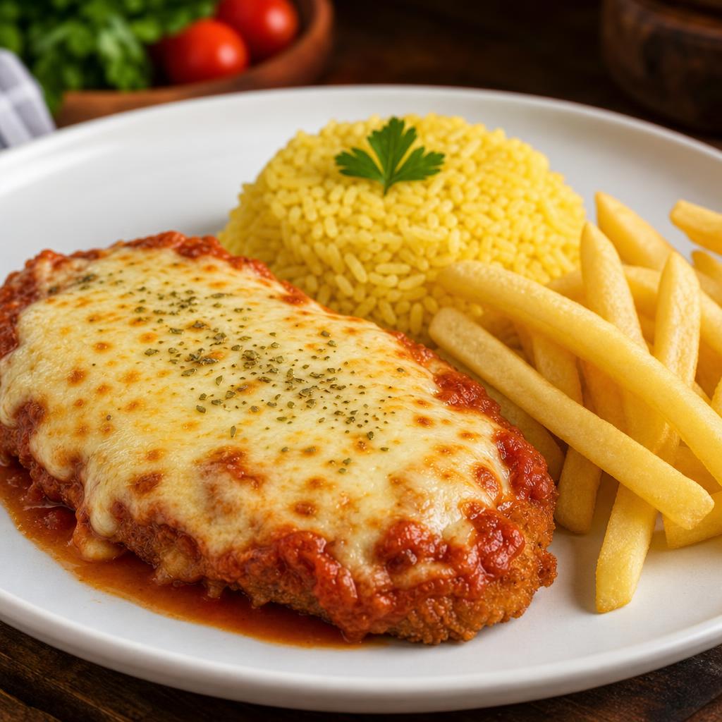 Frango à Parmegiana Gratinado no Forno